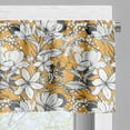 thumbnail image 3 of Ambesonne Floral Valance Pack of 2, Hibiscus Exotic Beach, 54"X12", Charcoal Grey Marigold, 3 of 5