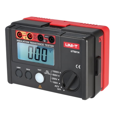 Resistance Meter,Meter Tester Voltmeter Resistance Meter Ut501a 1000v Resistance Tester Voltmeter W/lcd Eryue Laoshe Red