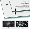 thumbnail image 3 of Framed Double Sliding Tub Door Tempered Glass,Silver Finish, 3 of 17