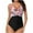 Pink, variant on VerPetridure One Piece Bathing Suits for Women Full Coverage New Floral Printed One Piece Swimsuit with Micro Elastic Halter And Open Back Bikini Swimsuit