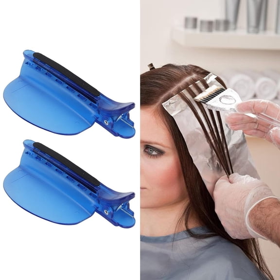 Sectioning Clip, 2PCS Heat Insulation Easy Speed Separator Clip for Wig Extension Hair, Blue