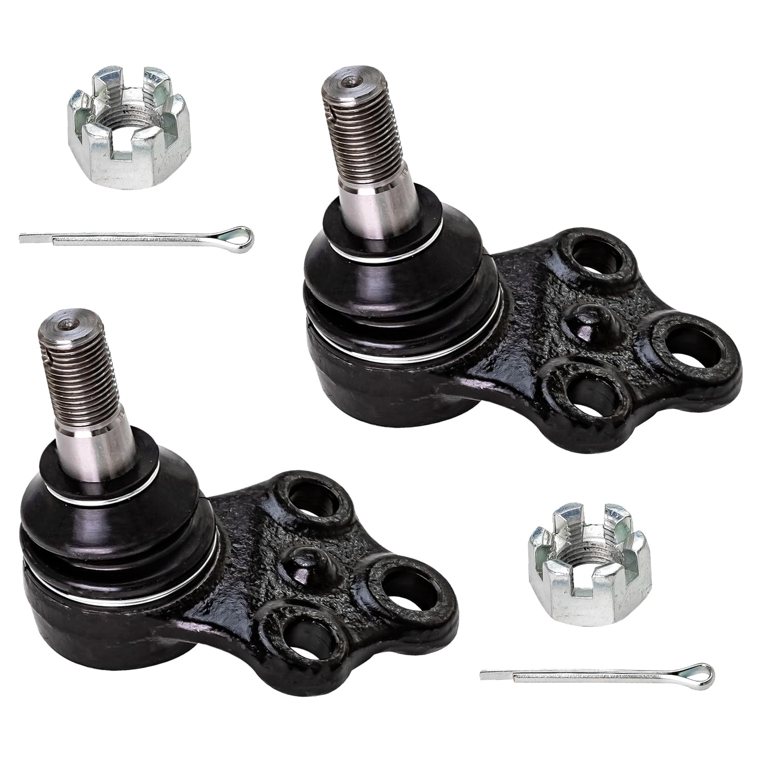 Detroit Axle - Front 12pc Suspension Kit for 1996-2004 Nissan Pathfinder Infiniti QX4, 2 Lower Control Arms 2 Ball Joints 2 Sway Bars 4 Outer and Inner Tie Rods 2 Boots Replacement