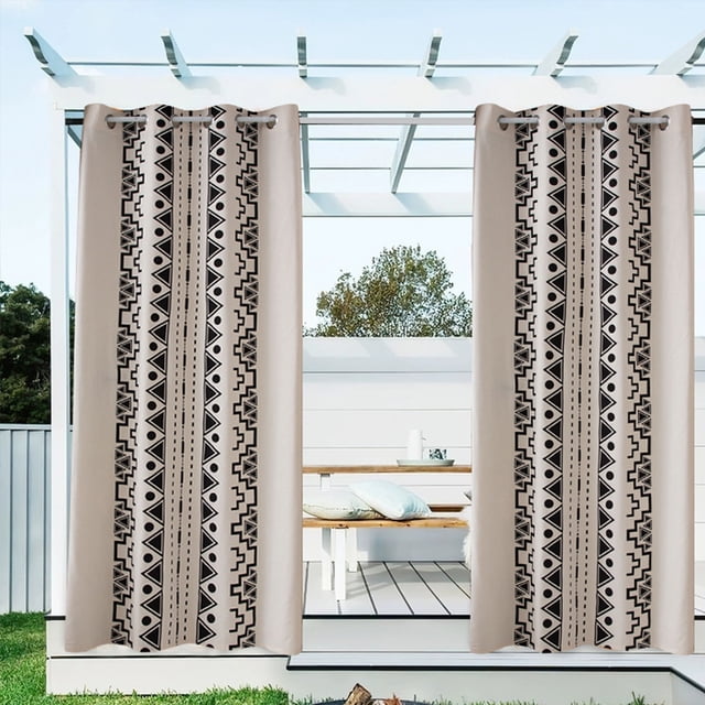 Bohemian living room bedroom blackout printed cotton and linen Great Wall 132*274