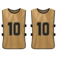 thumbnail image 5 of Carevas 12 PCS Adults Soccer Pinnies Quick Drying Football Team Jerseys Youth Sports Scrimmage Soccer Team Training Numbered Bibs Practice Sports Vest, 5 of 7