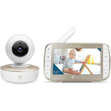 UPC: 0810036771122 | Motorola Baby Monitor – VM50G Video Baby Monitor with Camera 1000ft Range 2.4 GHz Wireless 5 Screen 2-Way Audio Remote Pan Tilt Zoom Room Temperature Sensor Lullabies Night Vision 1 Camera