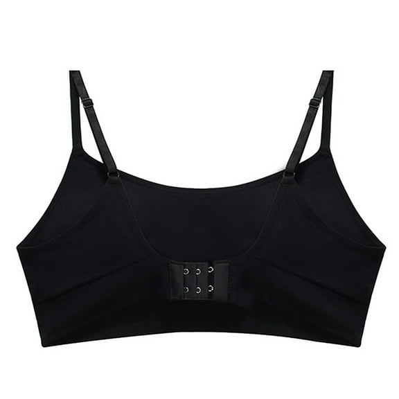 Bralettes for Women with Support Seamless Bra Feature V-Neck Wire-Free Bra Style W-1097 Hook and Eye Closure Seamless Bralettes Black XXL