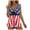 Red, variant on Zhden Plus Size Tankini Womens Tankini Bathing Suits Tropical Print American Flag Flowy Halter Tankini Swimsuits（Black,4XL）