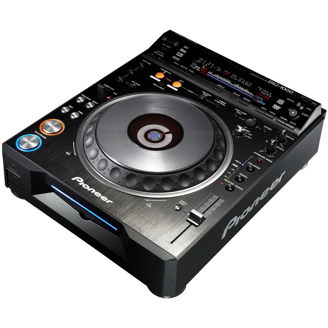 Pioneer Pro DJ DVJ1000 Super DJ DVD Player Black Chrome