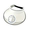 thumbnail image 4 of Sombrero con visera y ventiladores, sombrero para el sol con USB, velocidad superior en blanco, transpirable, para playa, 4 of 9