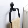 thumbnail image 2 of Towel Ring Punch Free Wall Mounted Space-saving Removable Simple Installation Good Weight Capacity ABS Hand Towel Holder with Strong Suction Base Home Supplies, 2 of 7