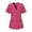 Hot Pink, variant on Classic Nursing Workwear for Women Comfort V-Neck Top Ultra Soft Healthcare Top, Relaxed Fit Scrubs Shirt, Basic Nurse Uniform, Cozy Pullover Tops