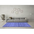 thumbnail image 3 of Ahgly Company Indoor Rectangle Abstract Blue Modern Area Rugs, 8' x 12', 3 of 4
