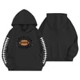thumbnail image 4 of Likimi Toddler Girls Hoodies Hooded Graphic Print Long Sleeve Sweatshirt For Girls Spring Autumn Fashion Pullover With Pocket Black Size 18-24 Months, 4 of 4
