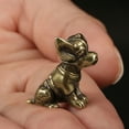 thumbnail image 4 of Brass Dog Animal Statue Sculpture Home Decor Gifts Tabletop Figurine, 4 of 5