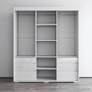 Monaco 3 Door Modern 71 Wardrobe with Mirror