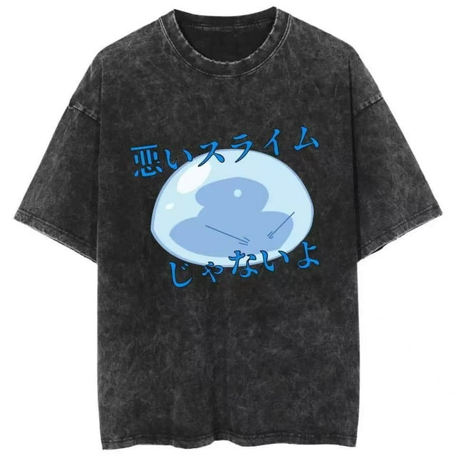 That Time I Got Reincarnated As A Slime Anime Cartoon Mens T-Shirt Multiple styles,Black9,M