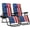 American Flag, variant on YYEAN Set of 2 Adjustable Steel Mesh Zero Gravity Lounge Chair Recliners w/Pillows and Cup Holder Trays-White