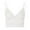 White, variant on Patlollav Womens Plus Size Vest Crop Wireless Bra Lingerie V-Neck Underwear Camisole