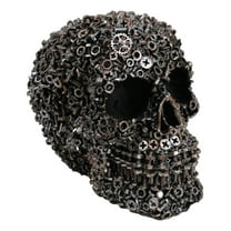 Junkyard Mechanic Gears Nuts Bolts And Screws Hardware Skull Decorative Figurine