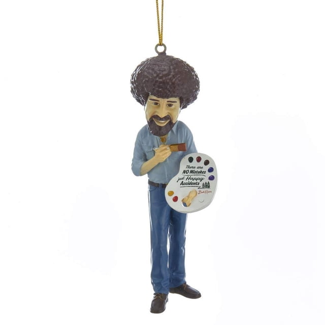 Adorno Colgante Kurt Adler Bob Ross de Resina 13 cm de Alto
