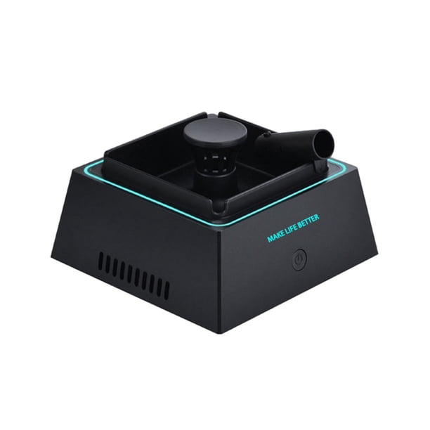 Naiovety Filtro de humo de cenicero multiusos y purificador de aire en un regalo conveniente Electrodomésticos Negro con luz