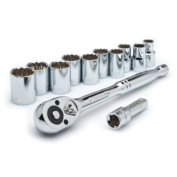 crescent cSWS11 12-Inch Drive Socket Wrench Set, 12-Piece