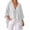 White, variant on Womens Chiffon Blouses V Neck Bow Tie Front 3/4 Sleeve Summer Shirts Cute Tops Going Out Tops For Women