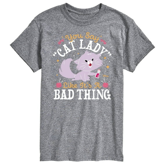 Disney Classics - Cats & Dogs - Cat Lady Like Its A Bad Thing - Men's Short Sleeve Graphic T-Shirt