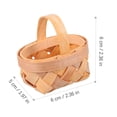 thumbnail image 2 of FRCOLOR Basket Toys 5Pcs Mini Basket Decors Handmade Bamboo Baskets Festival Gift Packing Basket,2.36"X1.97"X1.97", 2 of 10