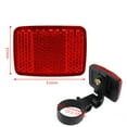 thumbnail image 3 of Agiferg Handlebar Mount Safe Reflector Bicycle Bike Front Rear Warning Red / White New, 3 of 3