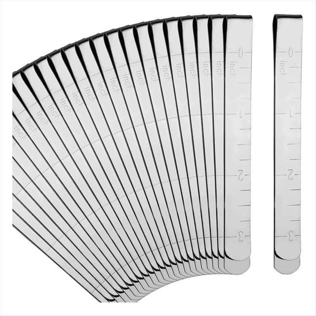 Paquete de 40 Clips de Costura Clips de Dobladillo de Acero Inoxidable Herramienta de Dobladillo de Metal con Medidas para Fijar Telas con Alfileres