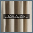 thumbnail image 4 of Elrene Home Fashions Tucker Button Solid Window Valance for Kitchen or Bathroom, 60 Inches by 15 Inches, Linen, 1 Valance, 4 of 6