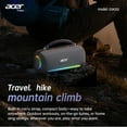 thumbnail image 6 of Acer Portable Bluetooth Speakers Waterproof with Stereo Sound Wireless Handheld, Long Playtime for Home Outdoors Travel, 6 of 10