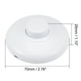 thumbnail image 2 of Uxcell Round Lamp Foot Pedal Push Button Momentary Switch Nylon White 1pcs, 2 of 5