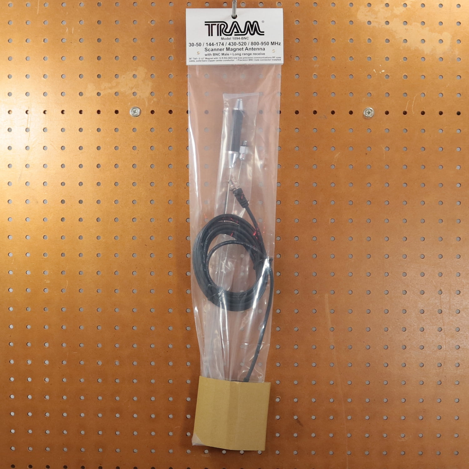 Tram Scanner 3 1/2" Magnet Antenna with BNC-Male Connector