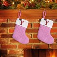 thumbnail image 5 of Knitted Christmas Stockings 2pcs, Wool-Style Embroidered Letter Gift Bags, Kids Candy Stocking Pouches for Fireplace, Xmas Tree & Holiday Decorations, 5 of 5