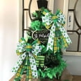 thumbnail image 2 of TanSiDing Large St. Patrick's Day Bows for Wreaths, St Patrick's Day Wreath Bows, Irish Shamrock Bows for Front Door, St. Patrick's Day Decor, Green Bows for Parade Indoor Outdoor Party Decor, 2 of 9