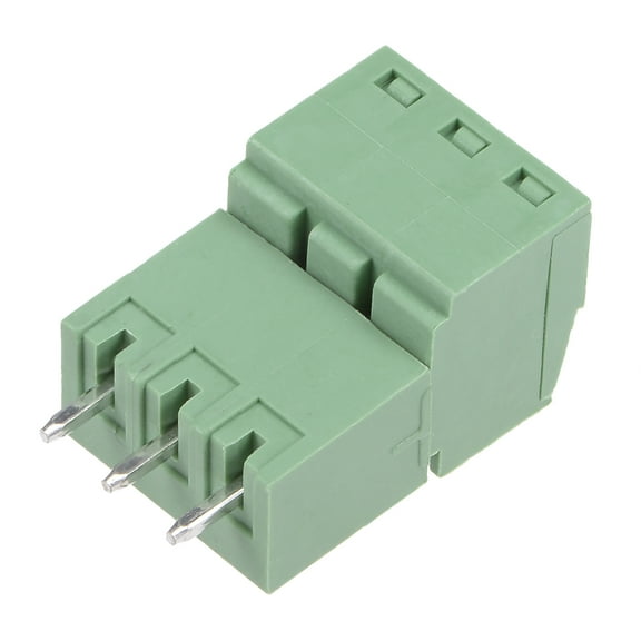 3-Pin Pluggable Terminal Block 3.81mm Pitch (3.5mm) PCB Connector Male and Female 5 Pairs
