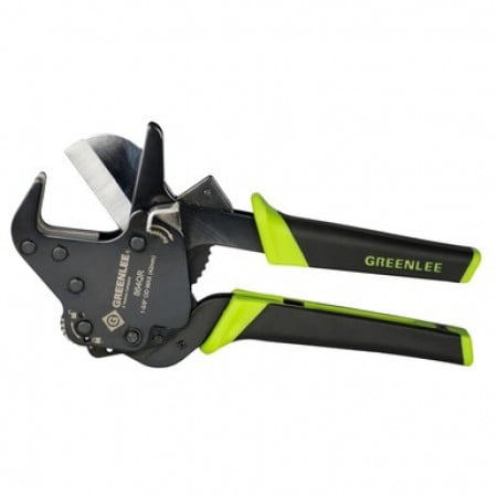 

1 Pk Greenlee 1-1/4 Quick Release Ratcheting Pvc Cutter (864Qr)