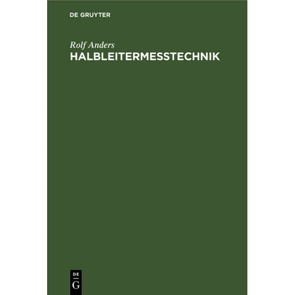 Halbleitermesstechnik, (Hardcover)