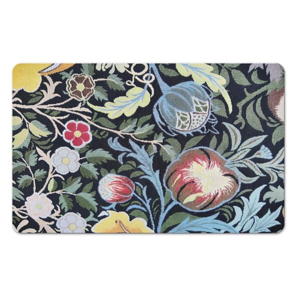 Tapis Floral Vieilli 20x32 Pouces - Vert, Moderne, Lavable, Antidérapant pour Entrée, Chambre, Salle de Bain, Buanderie - Petit Tapis d'Accent