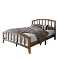 thumbnail image 4 of Home Design Nogales Twin Panel Bed Frame with Arched Slat Headboard and Center Support, Brown, Box Spring Required, Easy Assembly, 4 of 12