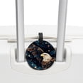 thumbnail image 3 of Starry Set of 2pcs PU Leather Round Suitcase Tags with Privacy Cover and Name ID Tag - Ideal for Travel Luggage, Handbags, Backpacks, School Bags, 3 of 6