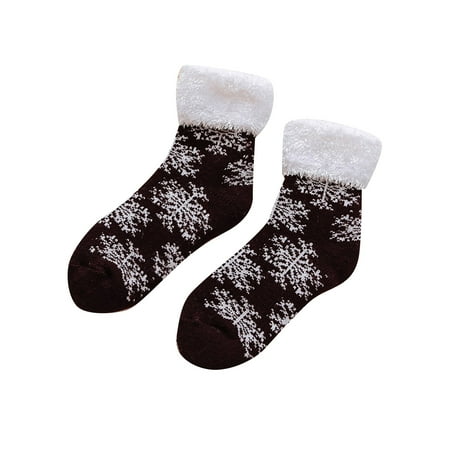 

Women Winter Thickened Plush Fleece Socks Nonslip Floor Socks Socking Theology Socks