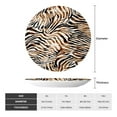 thumbnail image 2 of Picia Watercolor Zebra Pattern Bone China Decorative Plate – Wall Decor with Stand and Adhesive, Elegant Ornament for Living Room, Office, or Entryway-6in, 2 of 6