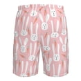 thumbnail image 6 of Kdxio Cute Rabbit Carrot Pattern Mens Casual Shorts - Drawstring Summer Beach Sports Shorts for Men, 6 of 9
