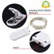 thumbnail image 3 of Cadena de luces Oakhaomie de 7 pies, impermeable, diseño de hada, 20 LED x6, color blanco cálido, 3 of 9