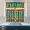 thumbnail image 2 of Kitchen Curtains 36 Inch Short - 3 Panel Set, Rod Pocket Window Curtain, Boho Floral Tribal Style, 100% Polyester for Farmhouse, Kitchen, Cafe, Bedroom, Easy Wash, 2 of 4