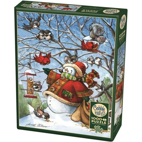 Cobble Hill "Frosty Feeds His Friends" 1000 Piece Puzzle