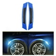 thumbnail image 4 of 2 piezas tiras reflectantes para puerta de coche Anti-colisión autoadhesivas fibra de carbono impermeable seguridad advertencia cinta de Azul negro, 4 of 9